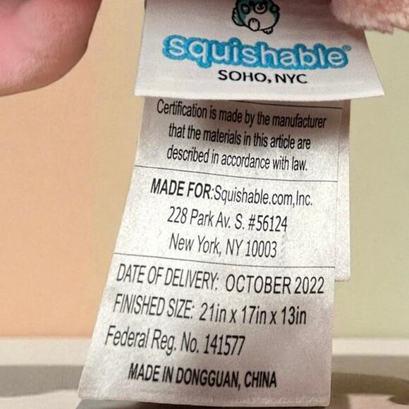 Squishables Large Baby Axolotl  Plush 21” - Picture 8 of 9